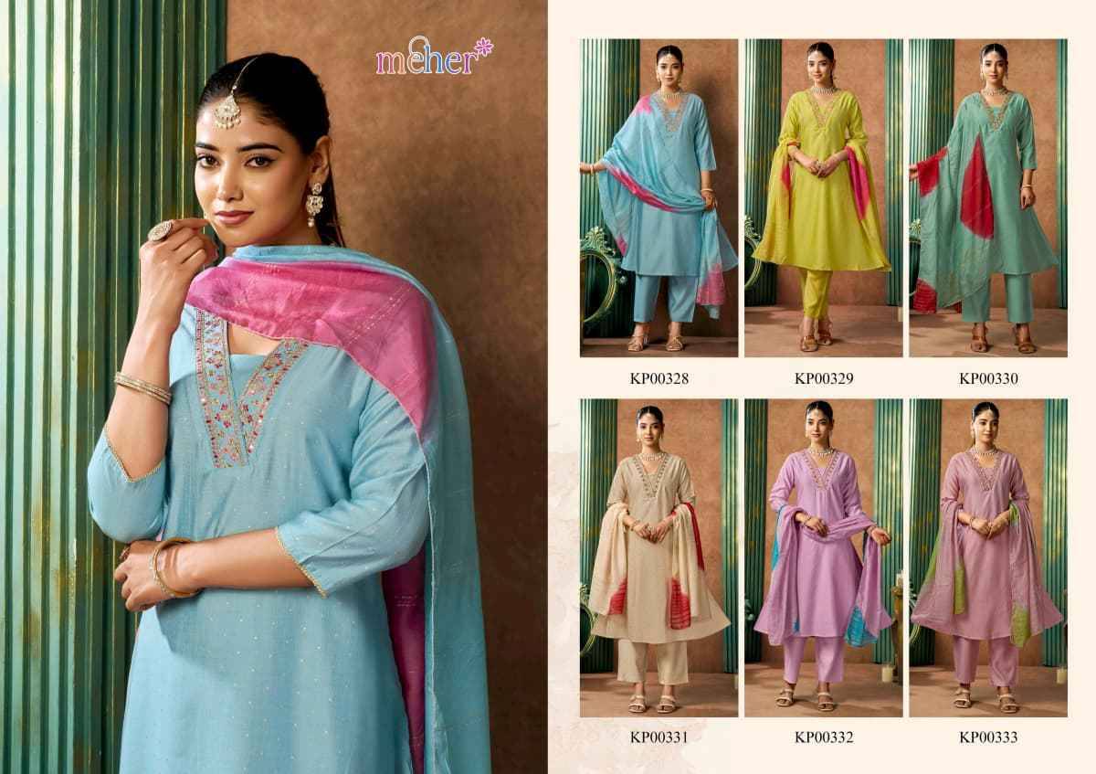 IRA By Meher 328 To 333 Series Beautiful Festive Suits Colorful Stylish Fancy Ethnic Wear Cotton Embroidery Dresses At Wholesale Price